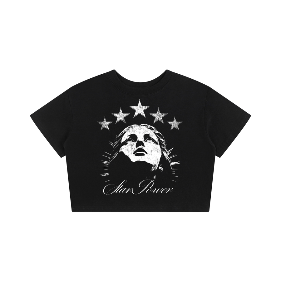 KayGLive - StarPower Women's Baby Tee Seamless Crop Top