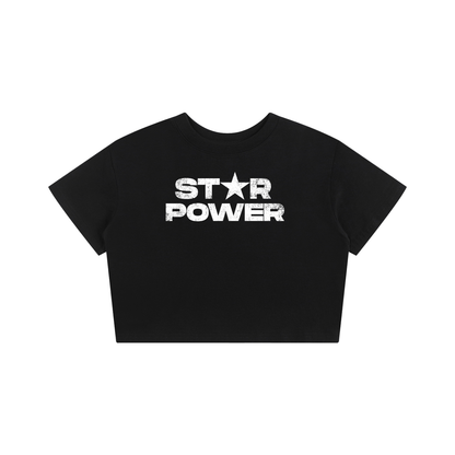 KayGLive - StarPower Women's Baby Tee Crop Top - KayGLive