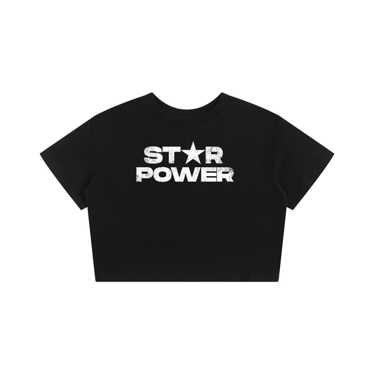 KayGLive - StarPower Women's Baby Tee Crop Top - KayGLive