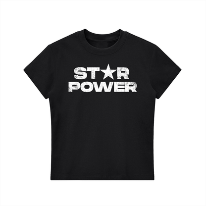KayGLive - StarPower Essential Cotton Woman Crewneck T-Shirt