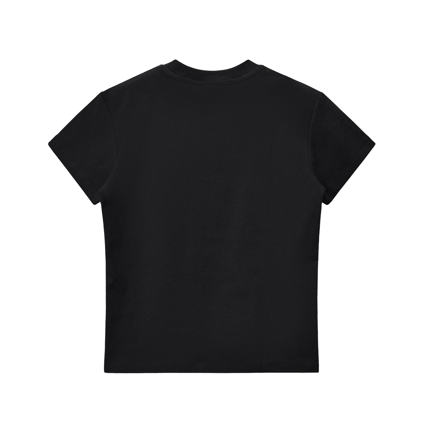 KayGLive - Womens Pink Gummy Essential Bodycon Crewneck T-Shirt
