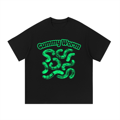 KayGLive - Mens Neon Green Gummy Essential Cotton T-Shirt