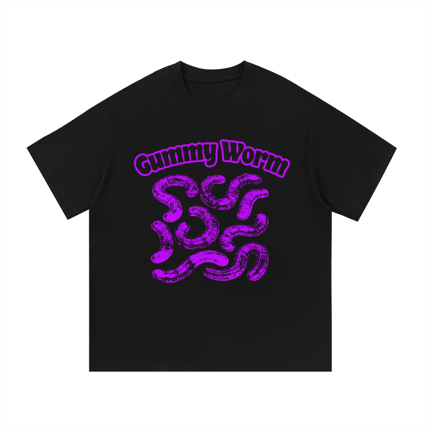 KayGLive - Mens Purple Gummy Essential Cotton T-Shirt