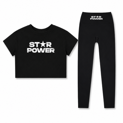 KayGLive - StarPower Women's Crop Top & Performance Leggings Bundle
