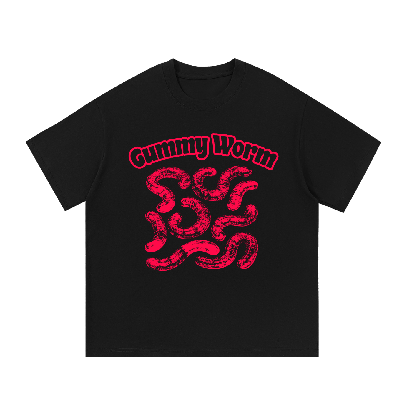 KayGLive - Mens Red Gummy Essential Cotton T-Shirt